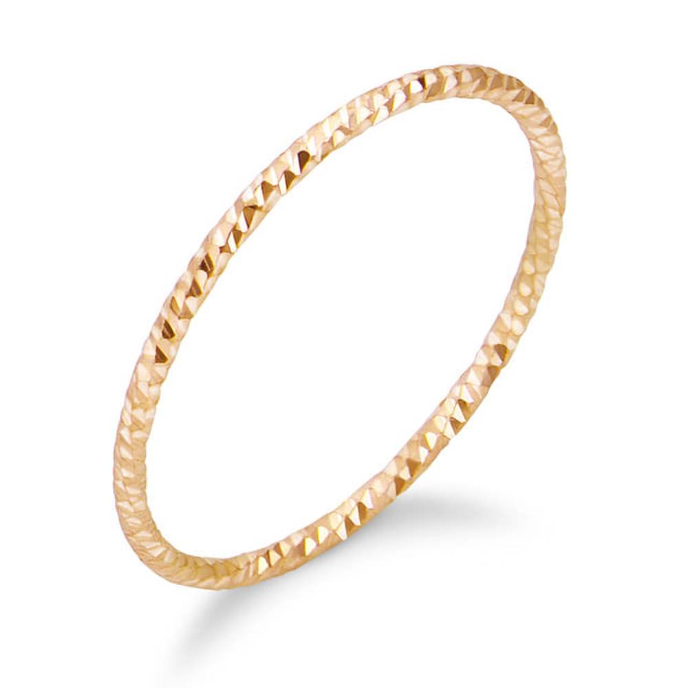 14K Bold Pure Cutting Ring