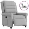 VidaXL Electric Recliner Armchair Cloud Grey Fabric 3303303