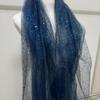 Rochie Bronzată din Fire cu Paiete Albastru Marin Rochie de Mireasă Îmbrăcăminte de Designer Material Pânză de Mireasă Plasă DIY Voal de Mireasă Hand-made