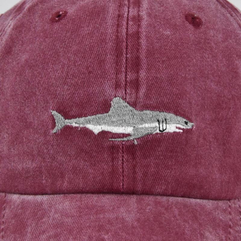 Stitched Shark Embroidery Baseball Cap for Women Men Curved Strapback Snapback Cap Dad Hat Summer Fish Sun Hip Hop Hat Cap