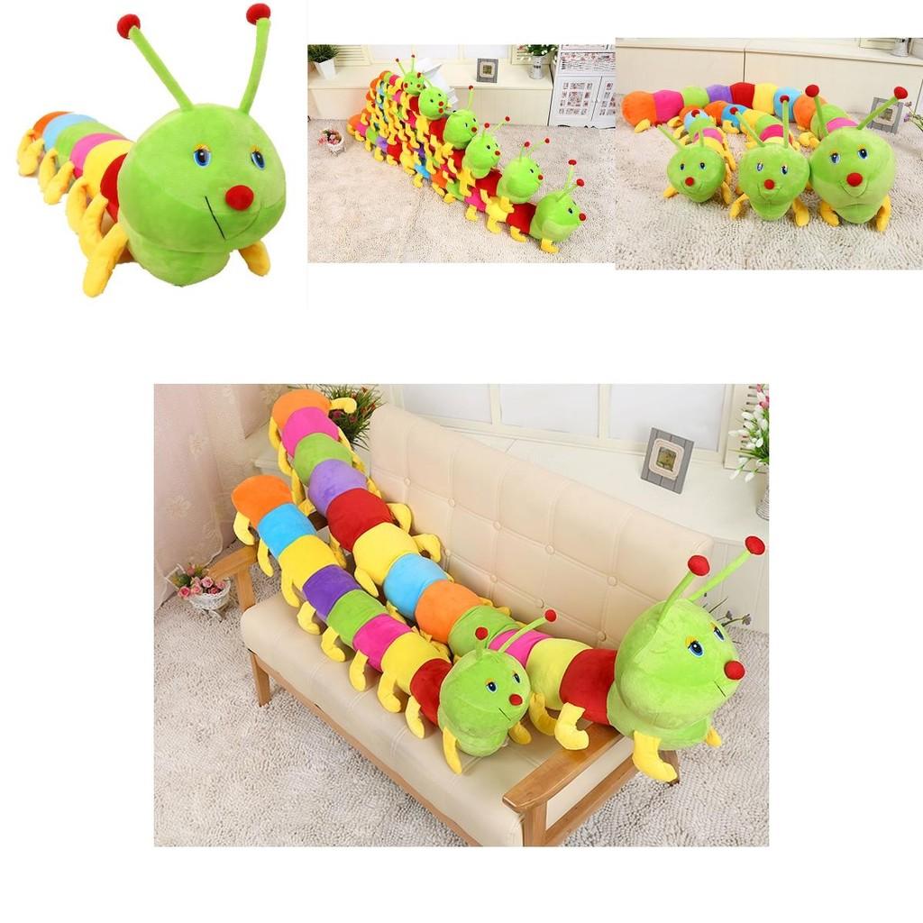 Peluche Bruco Colorato Morbido e Coccoloso Compagno per Bambini e Adulti