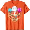 Baseball Drip Boys Ice Cream Waffle Home Plate Respect Dripping TShirt Pink and Blue BaseballDrip Y2k Graphics Saying Tee Tops