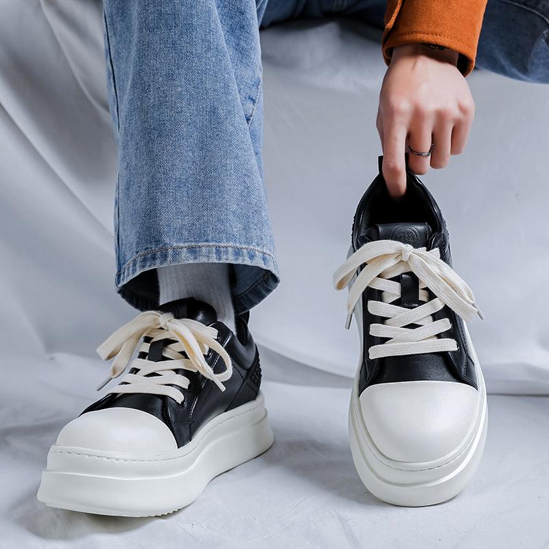 Fashion Trendy youth men's thick soled shoes Classic Fashion Designer Styles Leisure Outdoor Party Daily Height increasing shoes