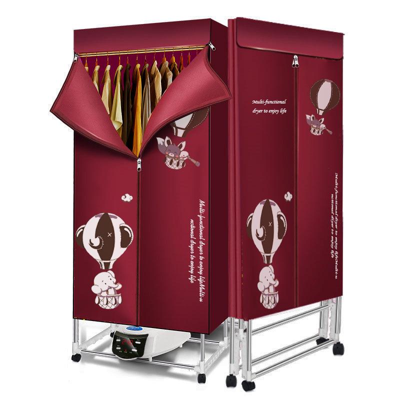 Foldable Remote-Controlled Clothes Dryer with Warm Air Blower for Home Use