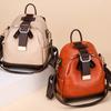Vintage Backpack For Women High Quality PU Leather School Bag Large Capacity Travel Rucksack