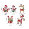 Wood Christmas Countdown Calendar DIY Christmas Desktop Ornaments Elk Advent Calendar  Navidad