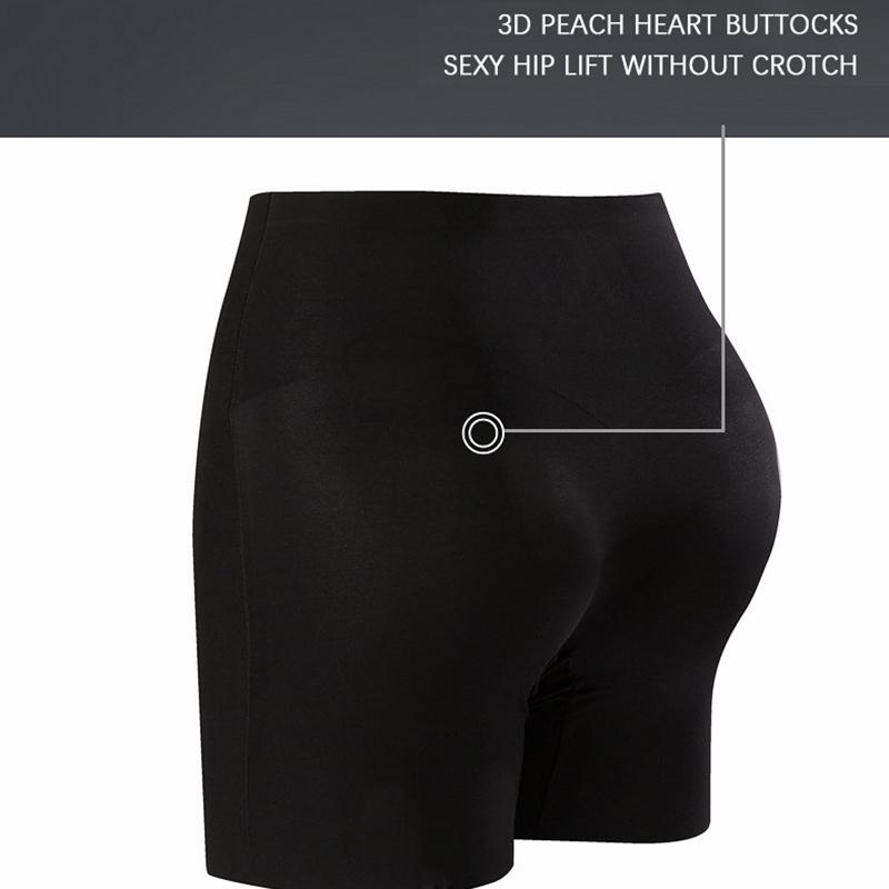 Flarixa 2 i 1 Sikkerhetsshorts under skjørt Sømløse dameshorts Høy midje Magekontroll Truser Is Silke Pustende Bokserbriefs