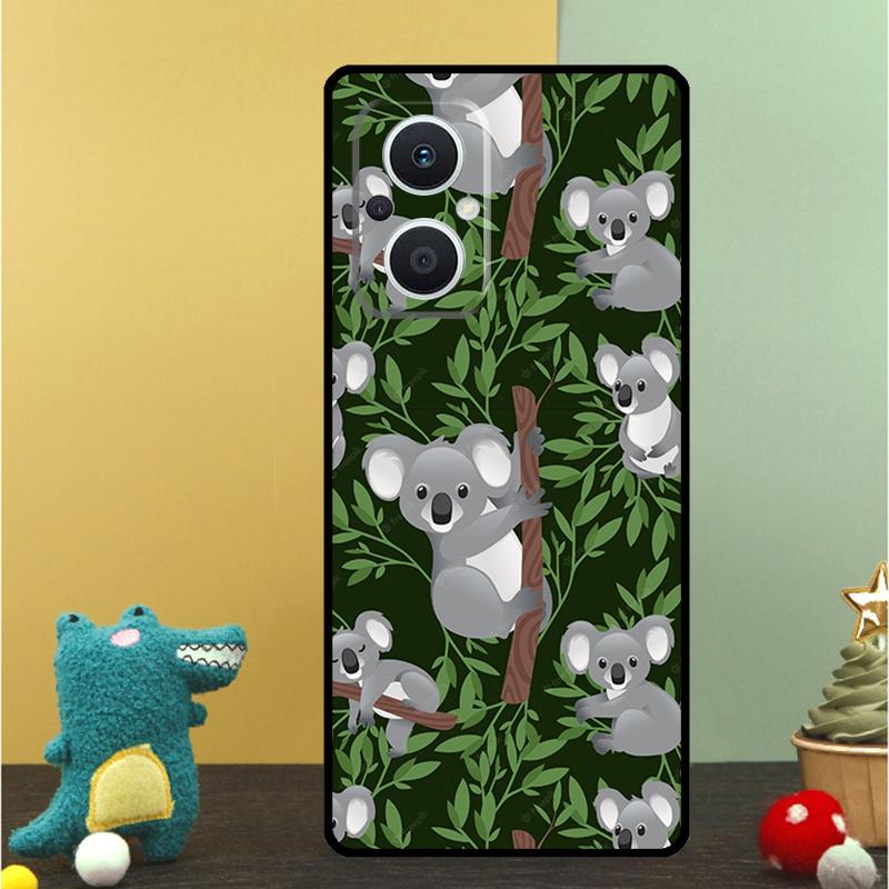 

Cartoon Painting Animal Koala Case For OPPO Reno 15 Pro 15F 10 11 12 13 13F 14 14F 8 7 Lite 8T OPPO Find X9 X8 X6 Pro Cover OPPO Find X8