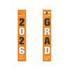 1 Pair 2026 Graduation Decoration Class of 2026 Congrats Grad Door Sign Indoor Outdoor Front Door Porch Hanging Banner for Graduation Party