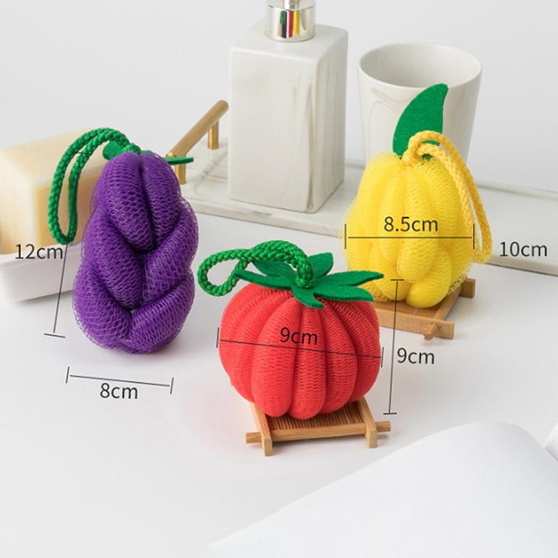 Dopamine Bath Fruit And Vegetable Bath Ball Does Not Scatter Flowers Bath Ball Bath Flower Ball Soft Bubble Bath Artifact