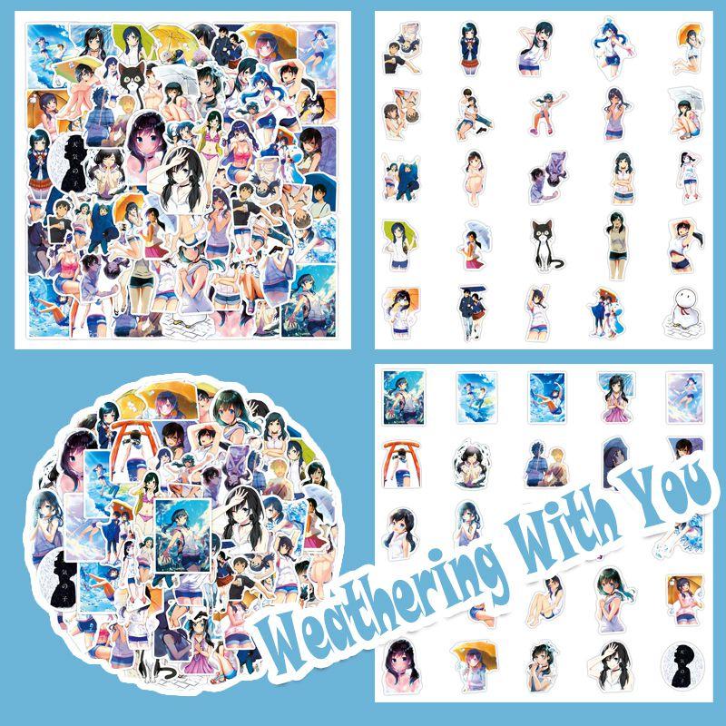 Lebhaftes PVC Cartoon Animations Aufkleber Set für Laptops, Gepäck und Handys