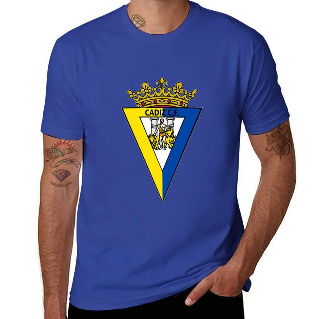 Cadiz cf T-Shirt summer clothes Clothing blue archive mens clothing
