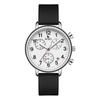 Analog Chronograph Quartz Watch with Date Simple and Stylish Suitable for Nurse Silica Gel Strap Silica [BUREI] Women's Display, Lightweight, Slim,