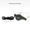 3 in 1 Outdoor Camping Climbing Survival Whistle Emergency Survival Kit Signal Whistle with Compass Thermometer Wild Survival