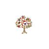 Tree of Life Rhinestone Brooch: Christmas Gift Hat Pin for Women's Formal Dress or Men's Colorful Accessories