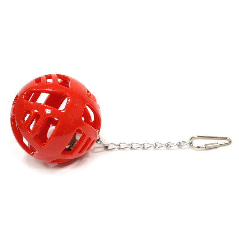 Caitec Bird Toys Soft Foraging Ball with Bell Bite Resistant Foraging Bird Toy for Small or Medium Parrots