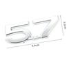 3D Metal Car Emblem Badge Body Trunk Decals Sticker For Jeep Dodge 5.7 LITER HEMI Logo Ram 1500 2500 3500 Challenger Charger ALU1