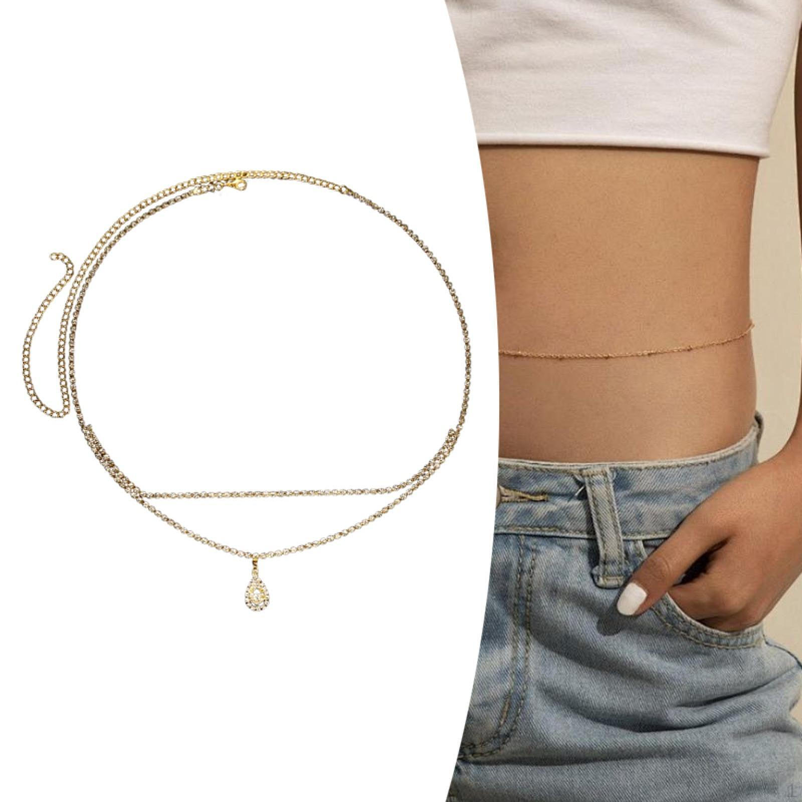 

Waist Chain for Women Chains ,Waist Link ,Trendy Body Decoration, Layered Beach Girls золотистый