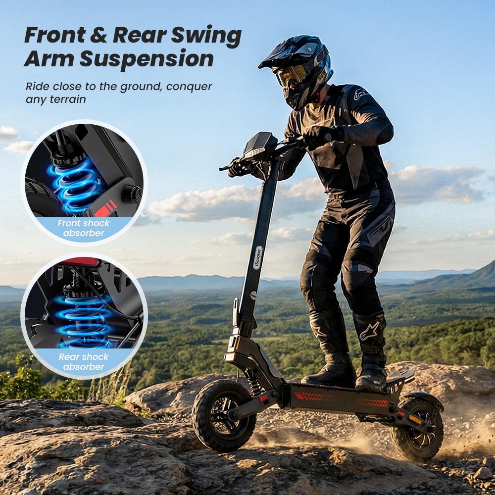 iScooter IF1 Elektroroller 1200W 10Ah 10'' Offroad-Vakuumreifen Doppelscheibenbremsen 25KM/H Höchstgeschwindigkeit 40KM+ Reichweite App-Steuerung Elektroroller für Erwachsene