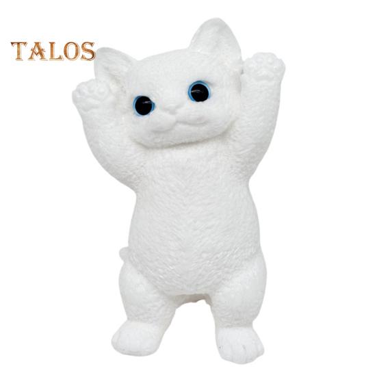 

Велика симуляція Cat Squeeze Toy Тривога Зняття стресу Black White Kitten Pinch Сенсорна іграшка Kids Adult Soft TPR Stress Ball Animal Fidget Toy білий