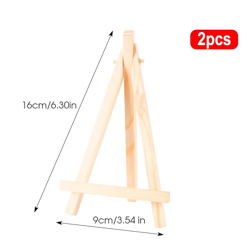 2pcs Tabletop Easel Stand,Mini Adjustable Wood Easel For Canvas,Painting,Artists,Classroom,Wedding,Party,Craft Show,Home Decor
