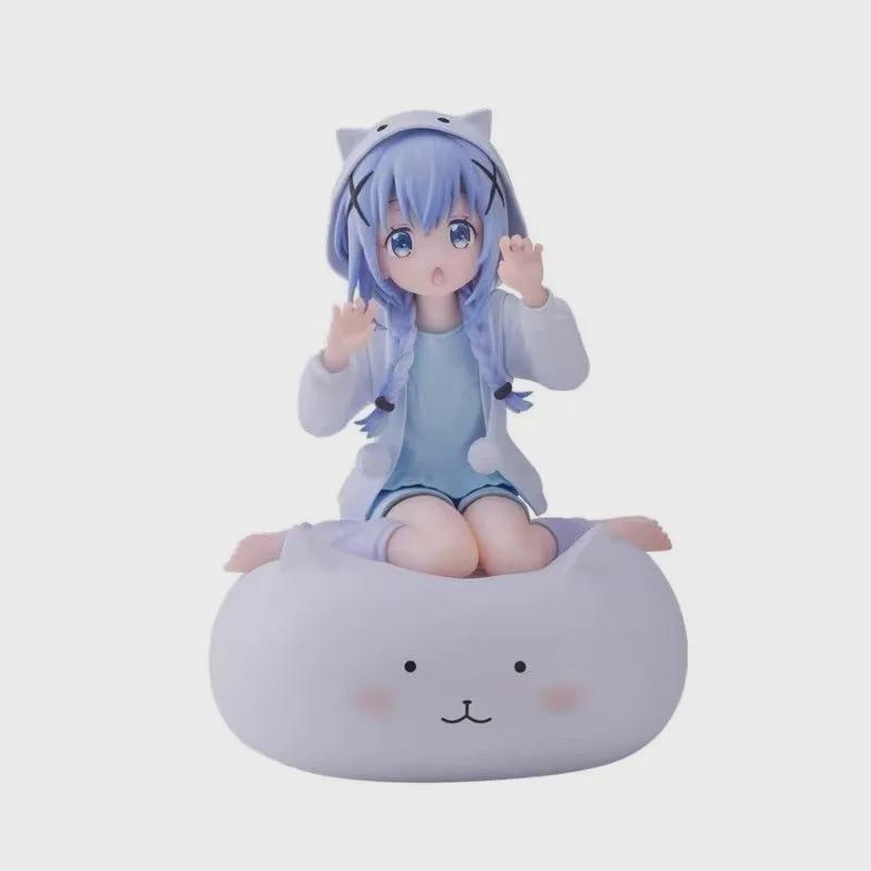 Is The Order A Rabbit  Kafuu Chino Anime Action Figure Kawaii Girl Collection Doll Desktop Christmas Gift Kid Toy