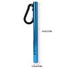 Wasserthermometer zum Fliegenfischen, Bachwassertemperatur-Messgeräte mit Karabiner, Blau