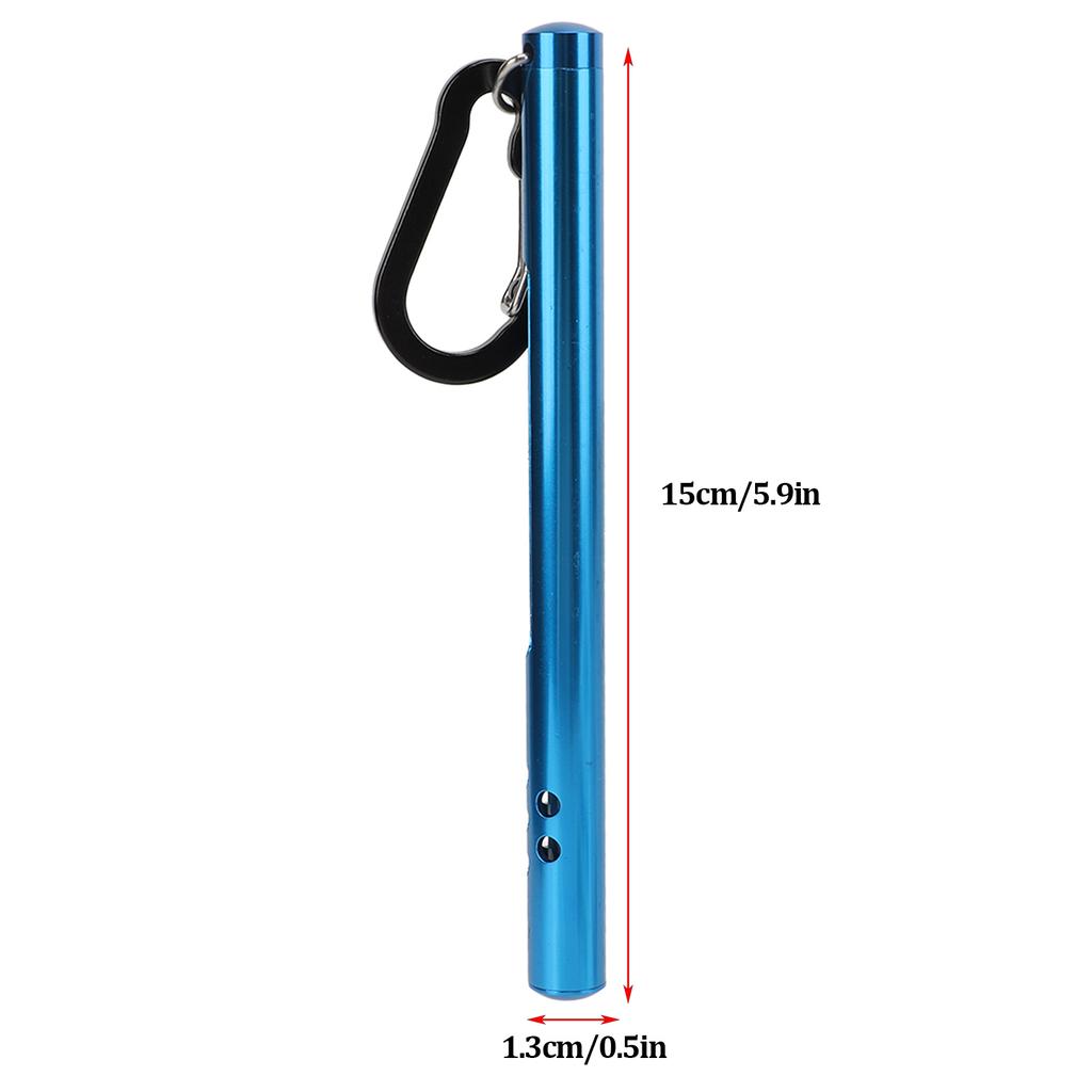 Wasserthermometer zum Fliegenfischen, Bachwassertemperatur-Messgeräte mit Karabiner, Blau