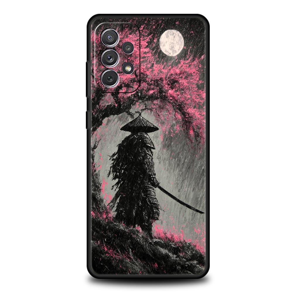 Japanisches Bushido Samurai Hülle für Samsung A57 A37 A51 A71 A21S A17 A11 A15 A25 A41 A23 A33 A53 A73 A07 A05S A13 A35 A55 5G Cover