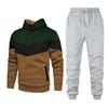 Men's 2021 Fashion Tracksuit: Long Sleeve Hooded Jacket & Pants Set for Spring/Autumn