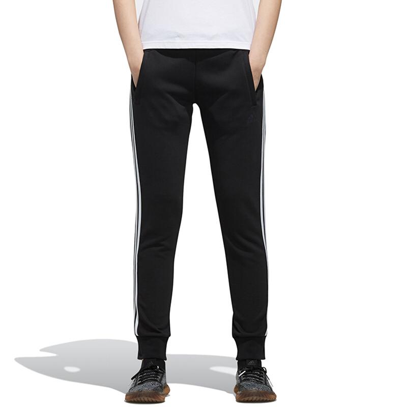 adidas Casual Sports Training Tapered Knit Sweatpants Women Bottoms Black EH3896