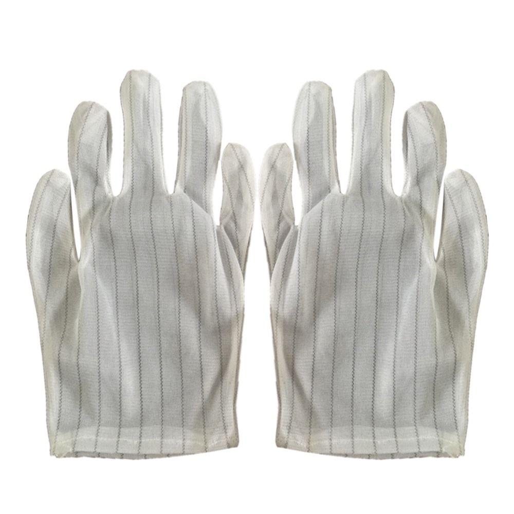 Sulfur Free Working Gloves Nylon Safety Work Gloves Durable Anti-static Gloves  Electronics Factory