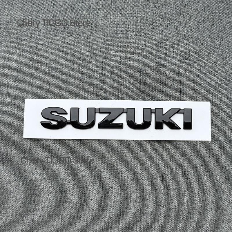 ABS čierna Predná mriežka Zadné emblémy na kufor Nálepky pre SUZUKI SWIFT 3D Logo auta Odznak Vodotesné Autodoplnky