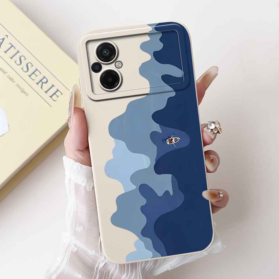 For Xiaomi Poco M5 4G Case Fashion Painting Flower Soft Silicone Back Cover For Xiaomi PocoM5 POCO M5 4G Shockproof Phone Cases