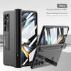 Magnetic Snap-on Case Galaxy Z Fold5 Fold4 Fold3 With Kickstand PC Cover Electroplated Lens Protector