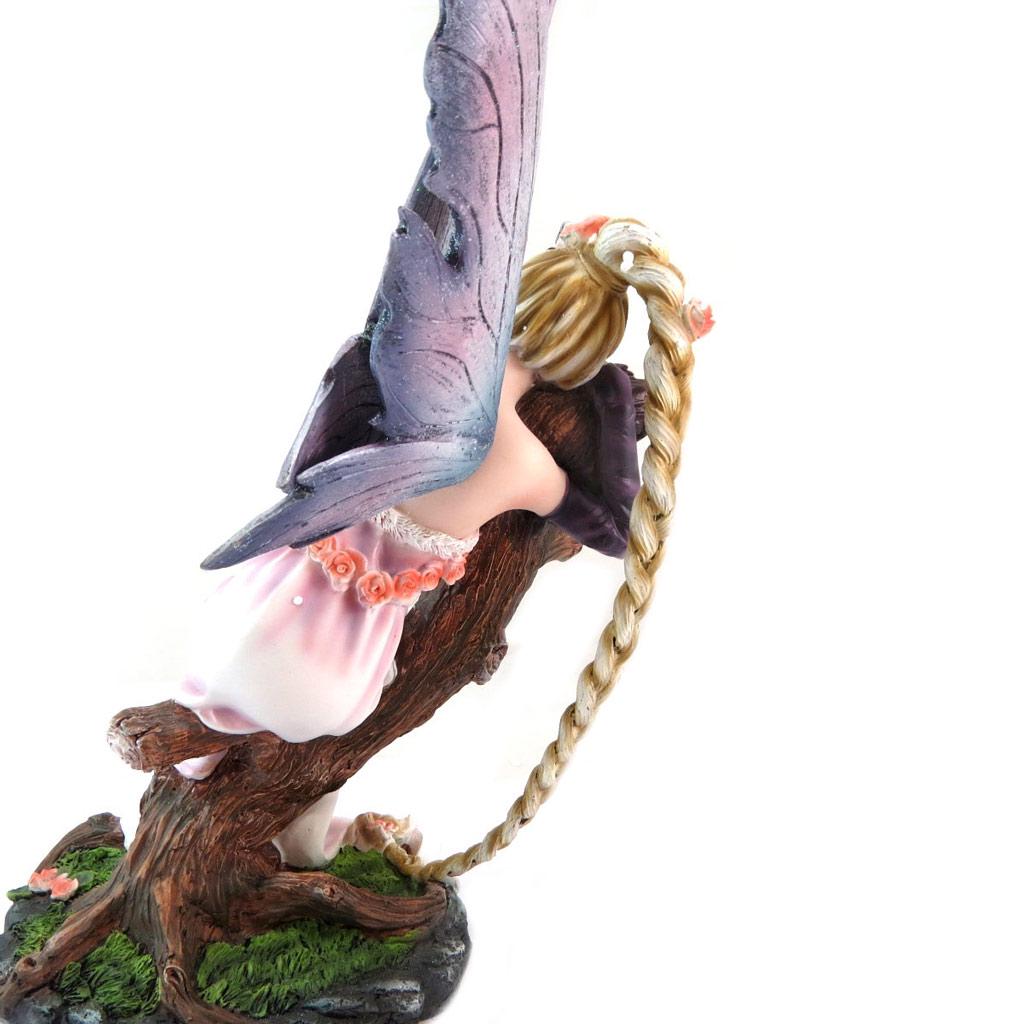 Les Trésors De Lily [P5762] - Figurine 'Fairy Dreams' Fairy with a Long Magical Braid - 28x17. 5 Cm