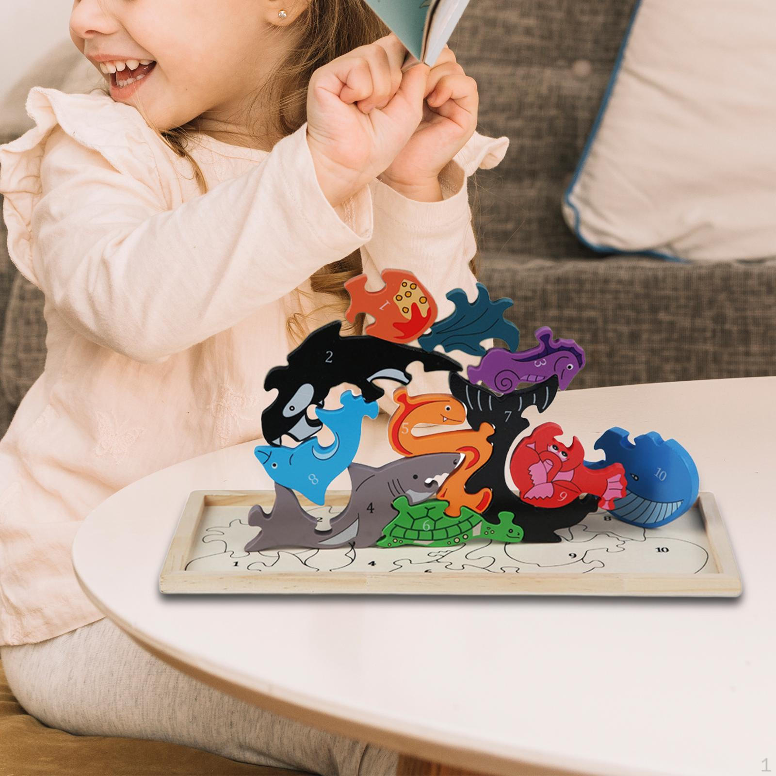 

3D Cartoon Puzzles Toys Set Great Gift Art Crafts Interactive Educational Toy Preschool Learning Marine Life