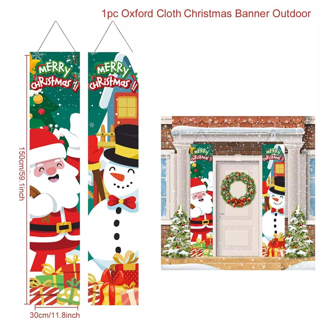 Christmas Hanging Door Banner Merry Christmas Decorations for Home Xmas Navidad Noel Natal Door Decor Happy New Year Gifts 2026