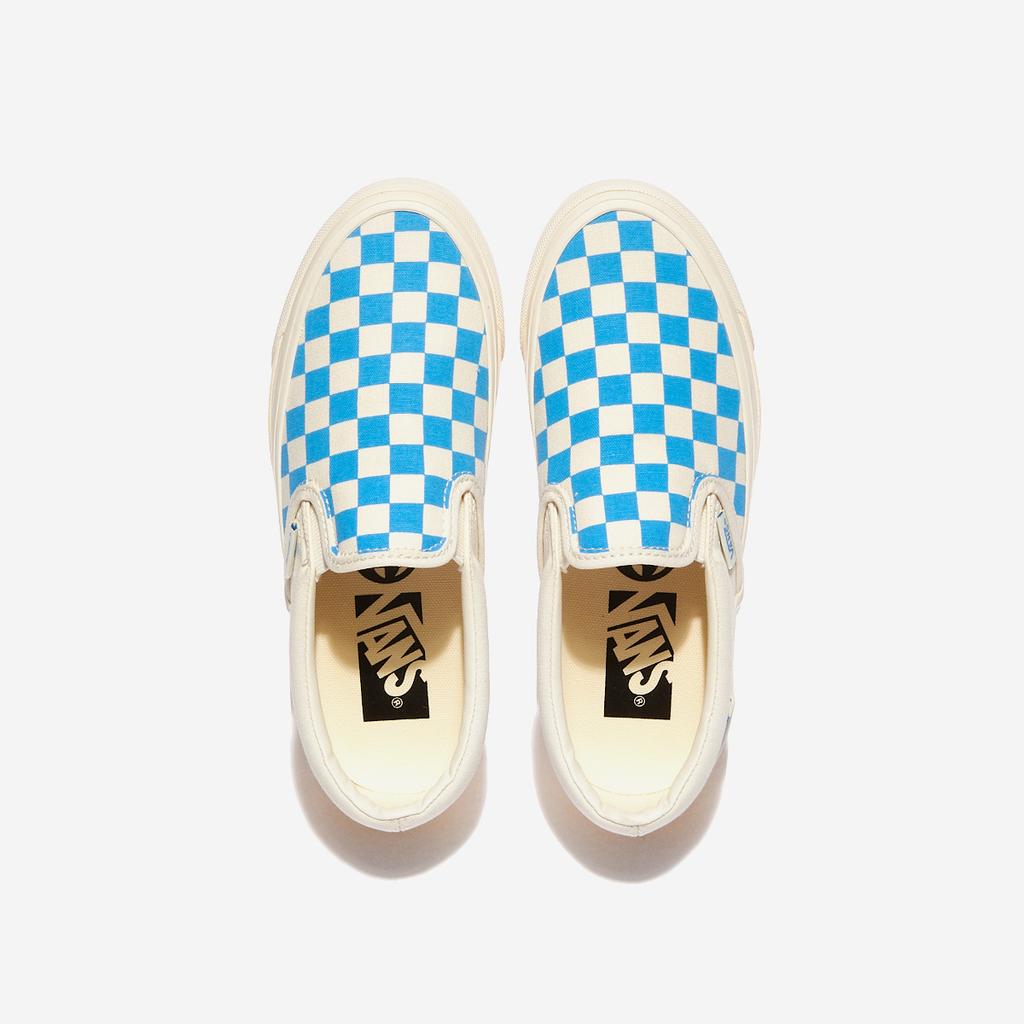 [Vans] MTE Slip-On Reissue 98 - Checkerboard Cyan Blue, VN000CWA0H7, 1020108083, Popular Korean Shoes