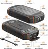 Powerbank Încărcător Solar 20000mAh 5xUSB Lanternă Carabină Qi Acelufly