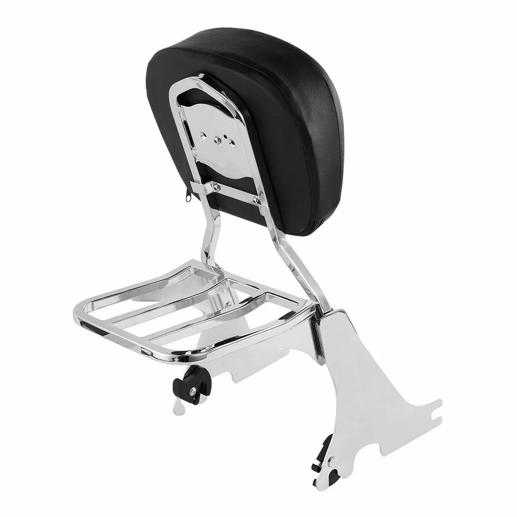 Motorcycle Low Sissy Bar Backrest Luggage Docking Kit For Harley Sportster 883 1200 2004-2023