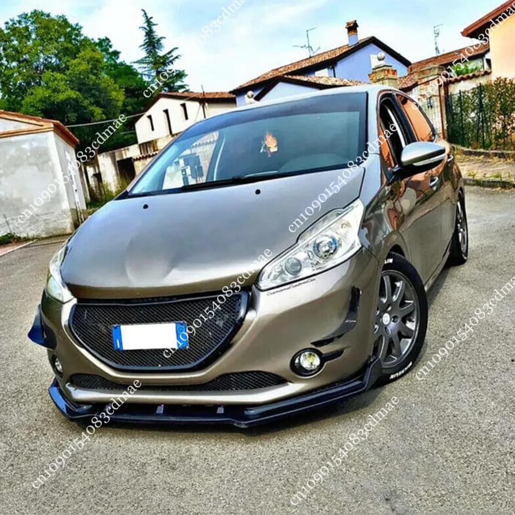 Přední nárazník Splitter Difuzér pro Peugeot 208 GTI PureTech THP BlueHDi VTi HDi 2012-2015 Spoiler Lip Body Aero Kit Tuningové díly