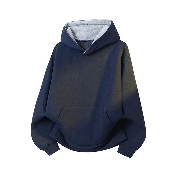 Winter Plus Size Men's Goose Down Hooded Jacket - Casual, Loose, Versatile