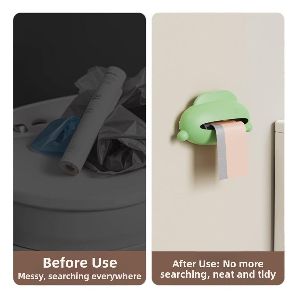 Wall Mounted Trash Bag Dispenser Wide Opening Trash Bag Storage Box  Kitchen Organizatio