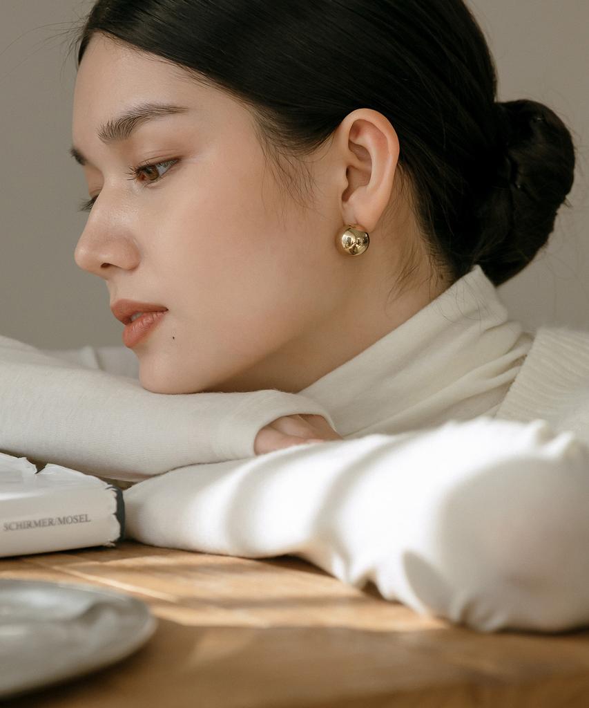 Meibeoyu Lenna Wool Turtleneck T-Shirt _ Ivory