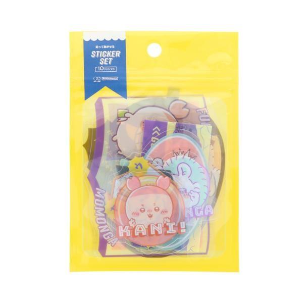 Sunstar Chiikawa Peel and Stick Sticker Set Yellow  Pink