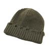 Hot Sale Distressed Customized Winter Beanies Hats Embroidered Logo Label Attach