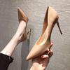 Shoes Leather 2025 Summer New Style Women Pumps Sexy High Heels Shallow Mouth Pointed End Party Shoes Women Heels Fashion