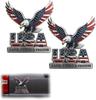 Removable Metal Vehicle Sticker 250th Anniversary Patriotic Decals Perfect For Long Term Or Temporary Decoration