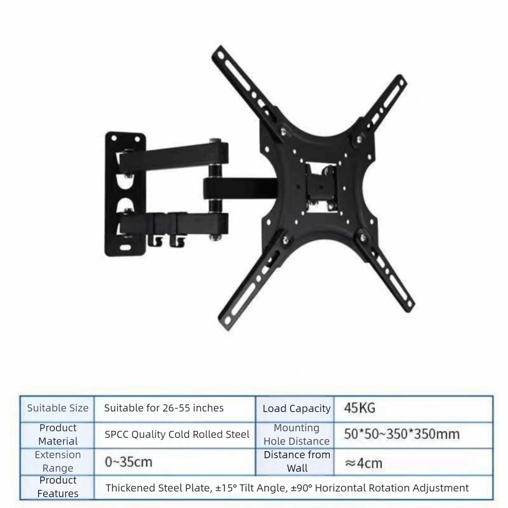 Cantilever Type LCD LED Monitor Bracket Swivel Tilt Rotation TV Frame Support  for Home